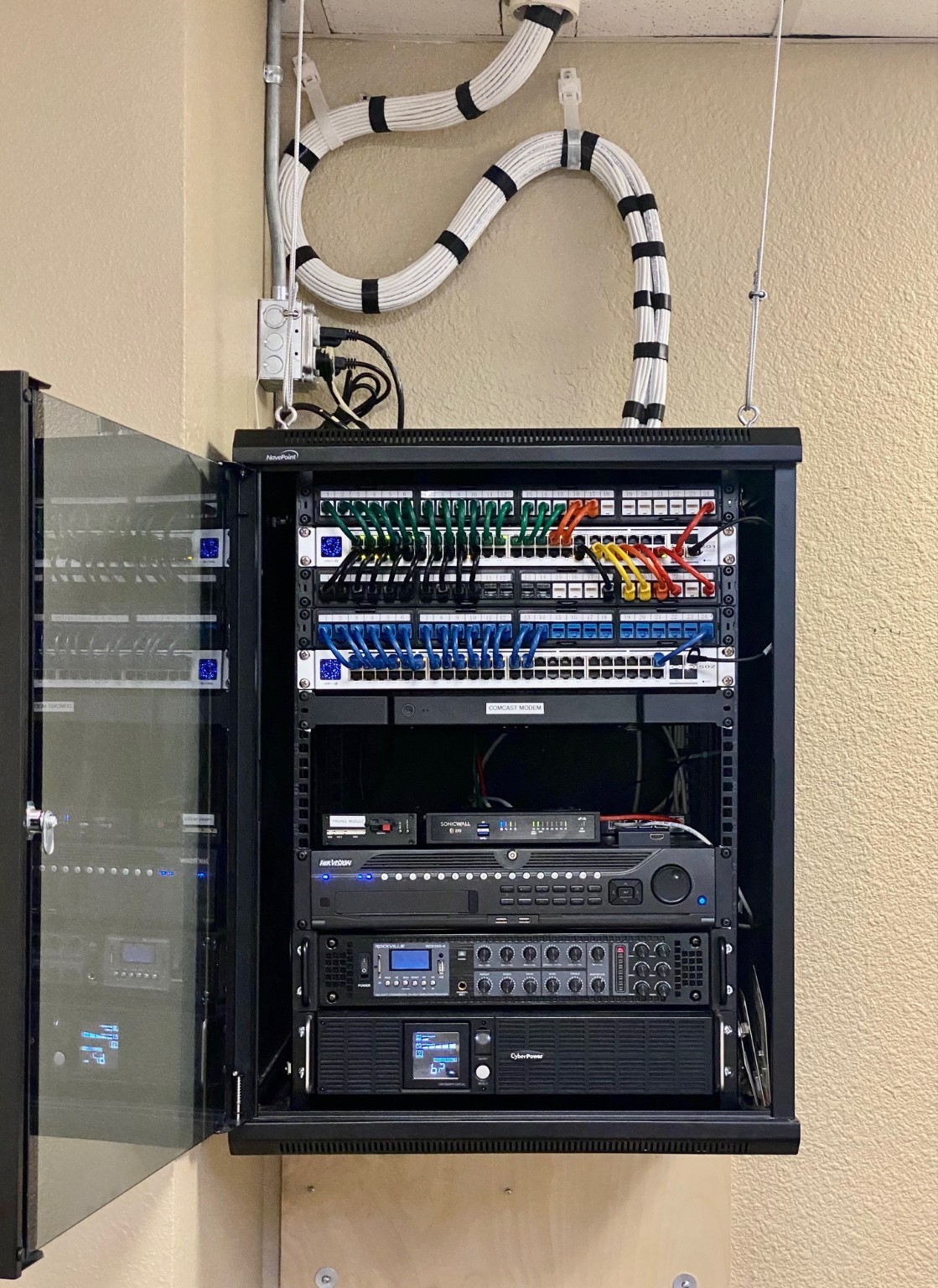 Network infrastructure project photo
