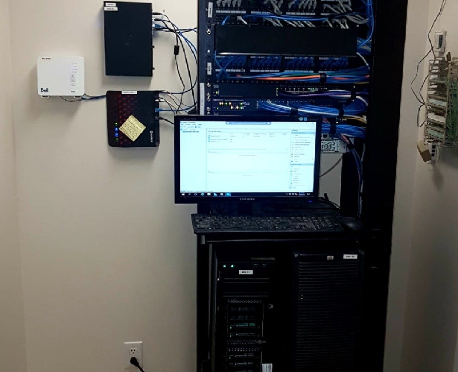Network infrastructure project photo